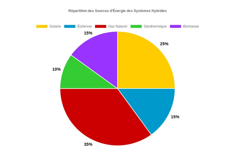Comparaison d'efficacité énergétique par type de bâtiments équipés de systèmes thermodynamiques - données visuelles en barres colorées